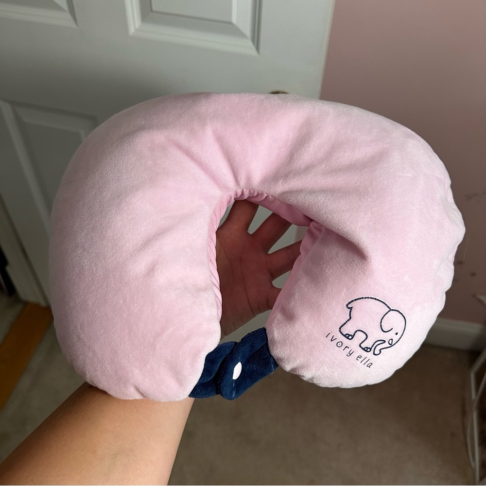 Ivory Ella Soft Pink Neck Pillow